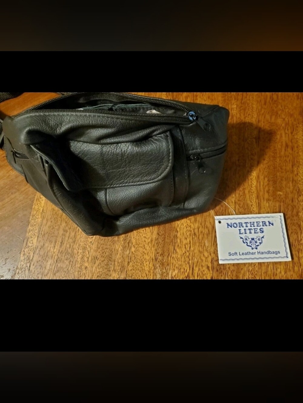 Men's Black Leather Belt Bag — Minimal Everyday Carry